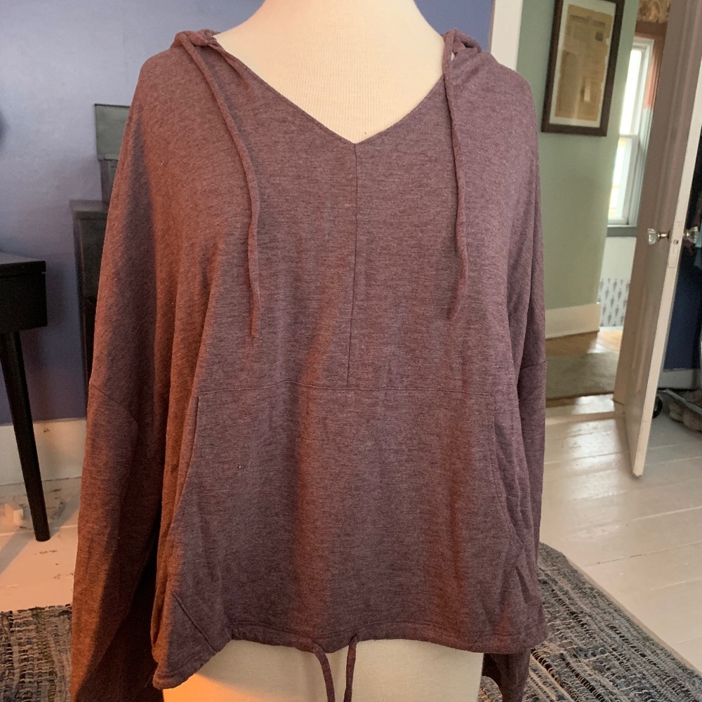 Womens plus size cropped lounge hoodie size XXL
